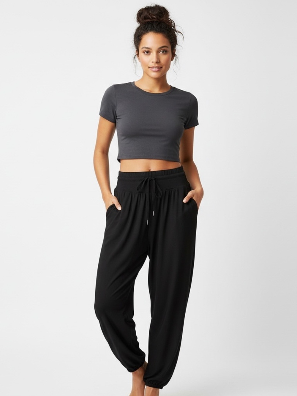 VFU | LIKE NEW black high waist balloon joggers athletic pants size small